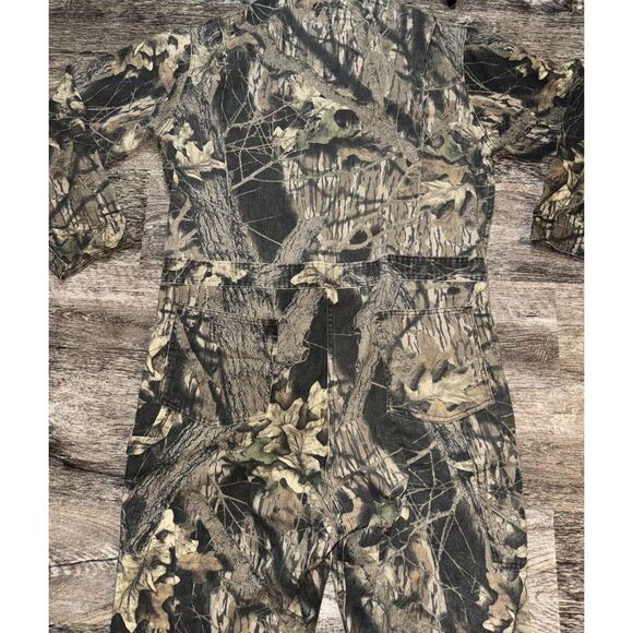 VTG Mossy Oak Coveralls Mens Large Regular Breakup Camo Hunting USA Made - Picture 7 of 7